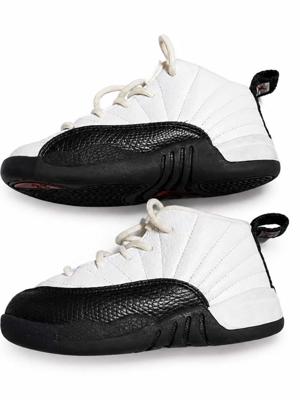 🔥 🖤🤍 Jordan 12 “Taxi” Toddler Sneakers Size 9C 👟✨